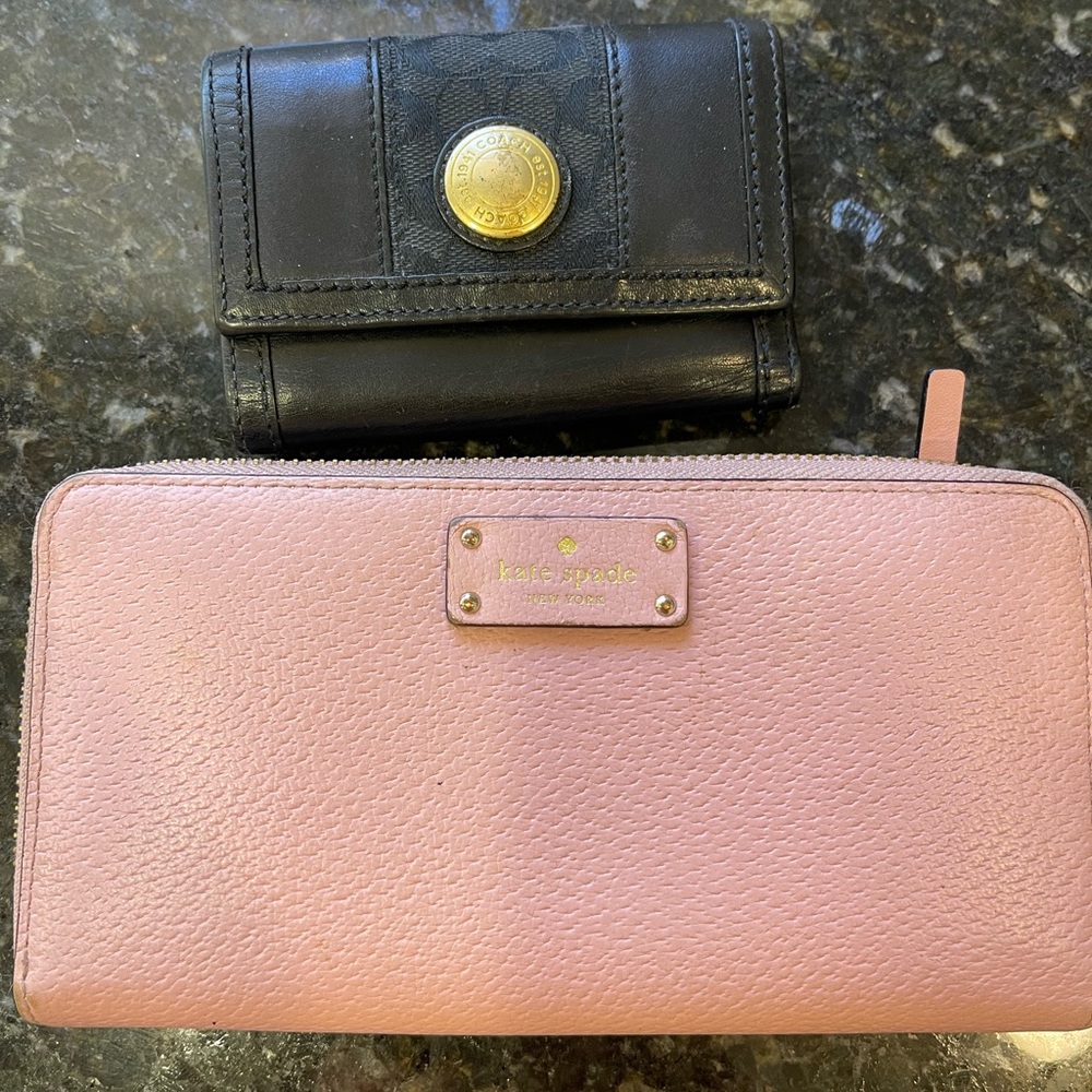 Kate Spade walllet and Coach wallet